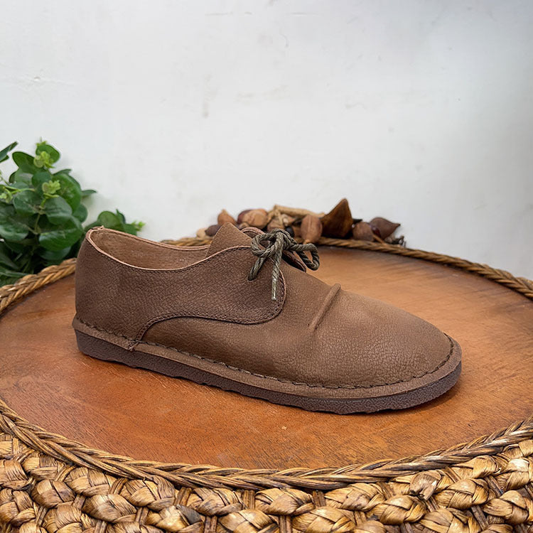 Moda feminina simples cabeça redonda fundo macio sapatos casuais