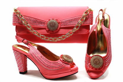 Lindos sapatos peep toes com bolsa outono novidades