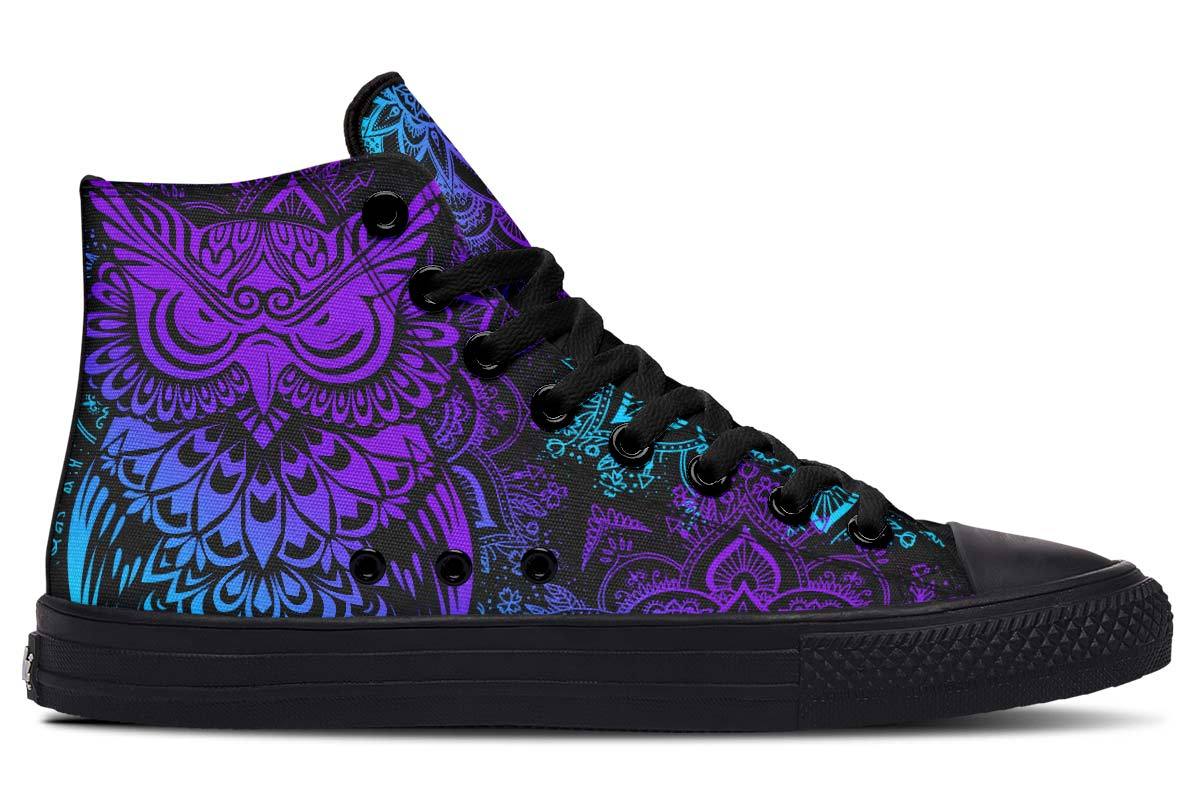 Printed Couple High-top Canvas Shoes