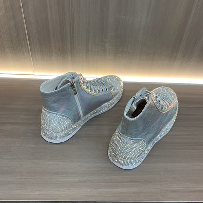 Zapatos de tabla casuales con diamantes de moda nuevos de primavera y otoño para hombres