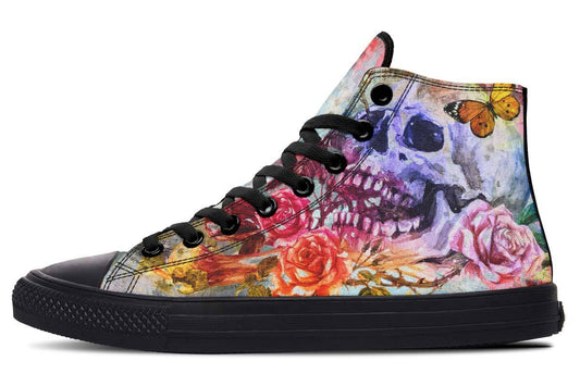 Printed Couple High-top Canvas Shoes