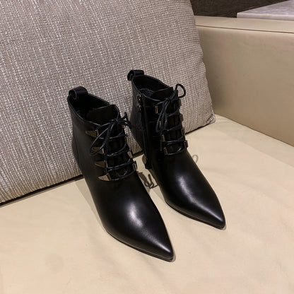 Women's leather ankle boots