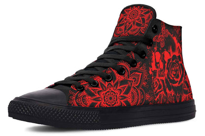 Printed Couple High-top Canvas Shoes