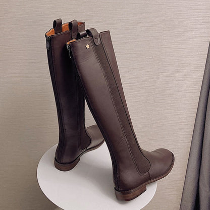 Straight tall women's boots