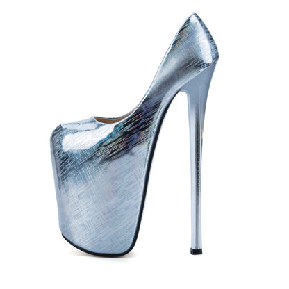 A Large Size 34-47 High Heel Shoes With Thin Heel And 22Cm Fish Mouth