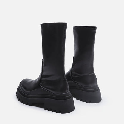 Botas Martin de plataforma pequena inglesas femininas