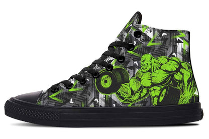 Printed Couple High-top Canvas Shoes