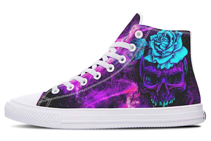 Printed Couple High-top Canvas Shoes