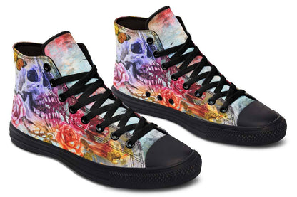 Printed Couple High-top Canvas Shoes