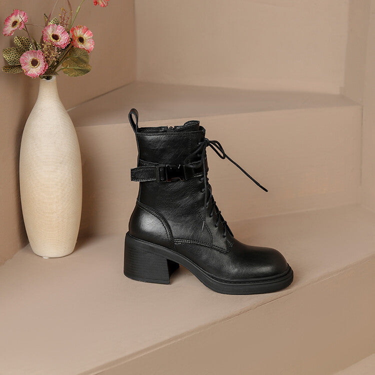 Botas de estilo europeo americano y francés para mujer, de otoño e invierno, de estilo nicho