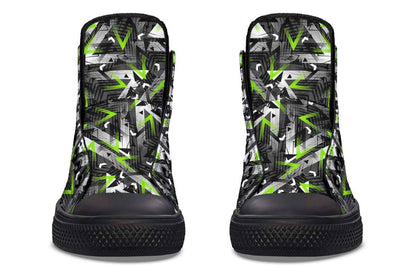 Printed Couple High-top Canvas Shoes