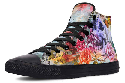 Printed Couple High-top Canvas Shoes