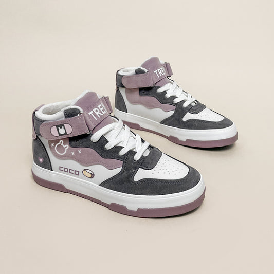 Fashion Personality Cute Women's High Top Shoes