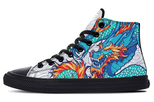 Printed Couple High-top Canvas Shoes