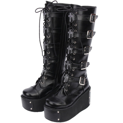 Botas altas punk