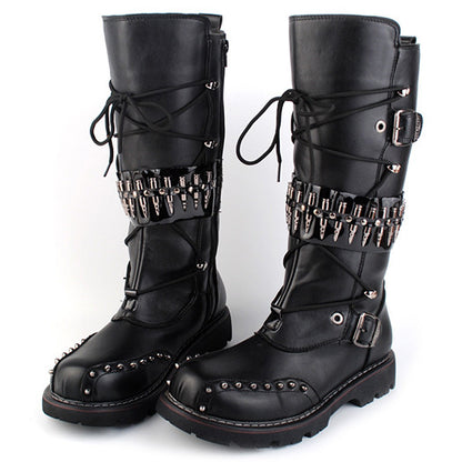 Botas de moto punk