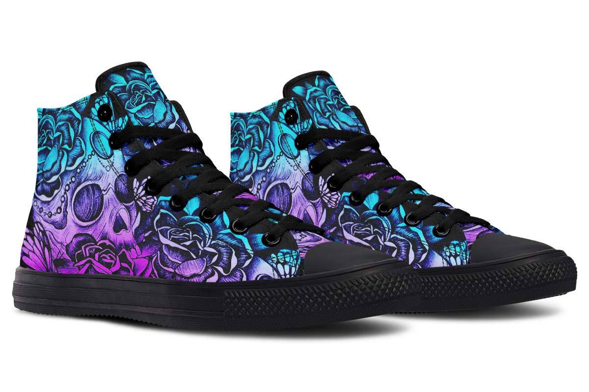 Printed Couple High-top Canvas Shoes