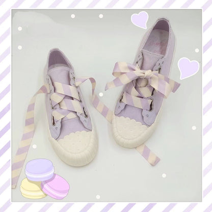 Zapatos de lona con forma de galleta pequeña, estilo oveja, estilo Lolita, originales, Wild Biscuit