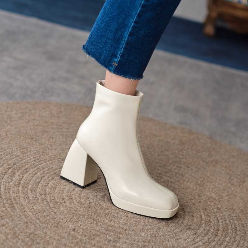 Botas de mujer de piel suave de moda Zapatos de mujer