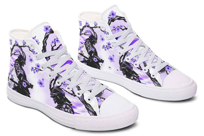 Printed Couple High-top Canvas Shoes