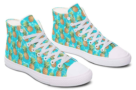 Printed Couple High-top Canvas Shoes