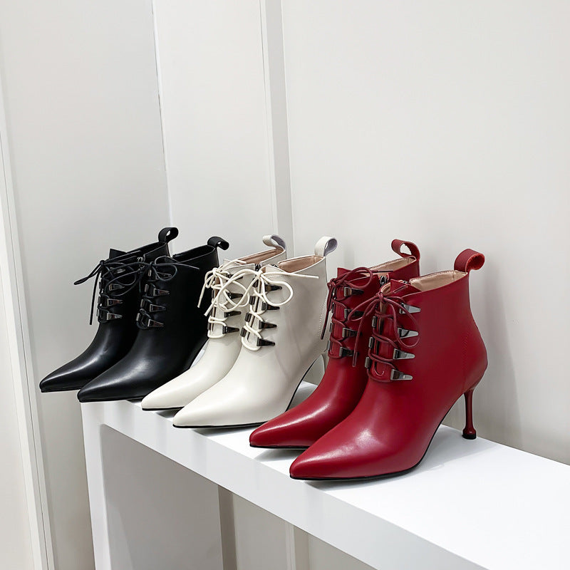 Women's leather ankle boots