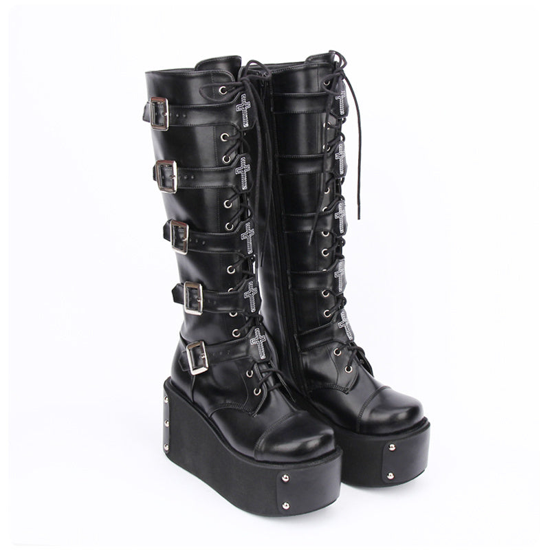 Botas altas punk