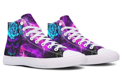 Printed Couple High-top Canvas Shoes