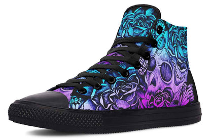 Printed Couple High-top Canvas Shoes