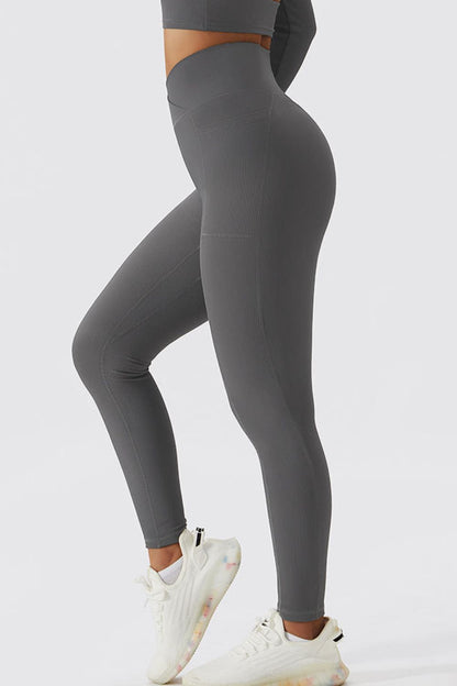 Leggings ativas com cintura cruzada Bae básicas