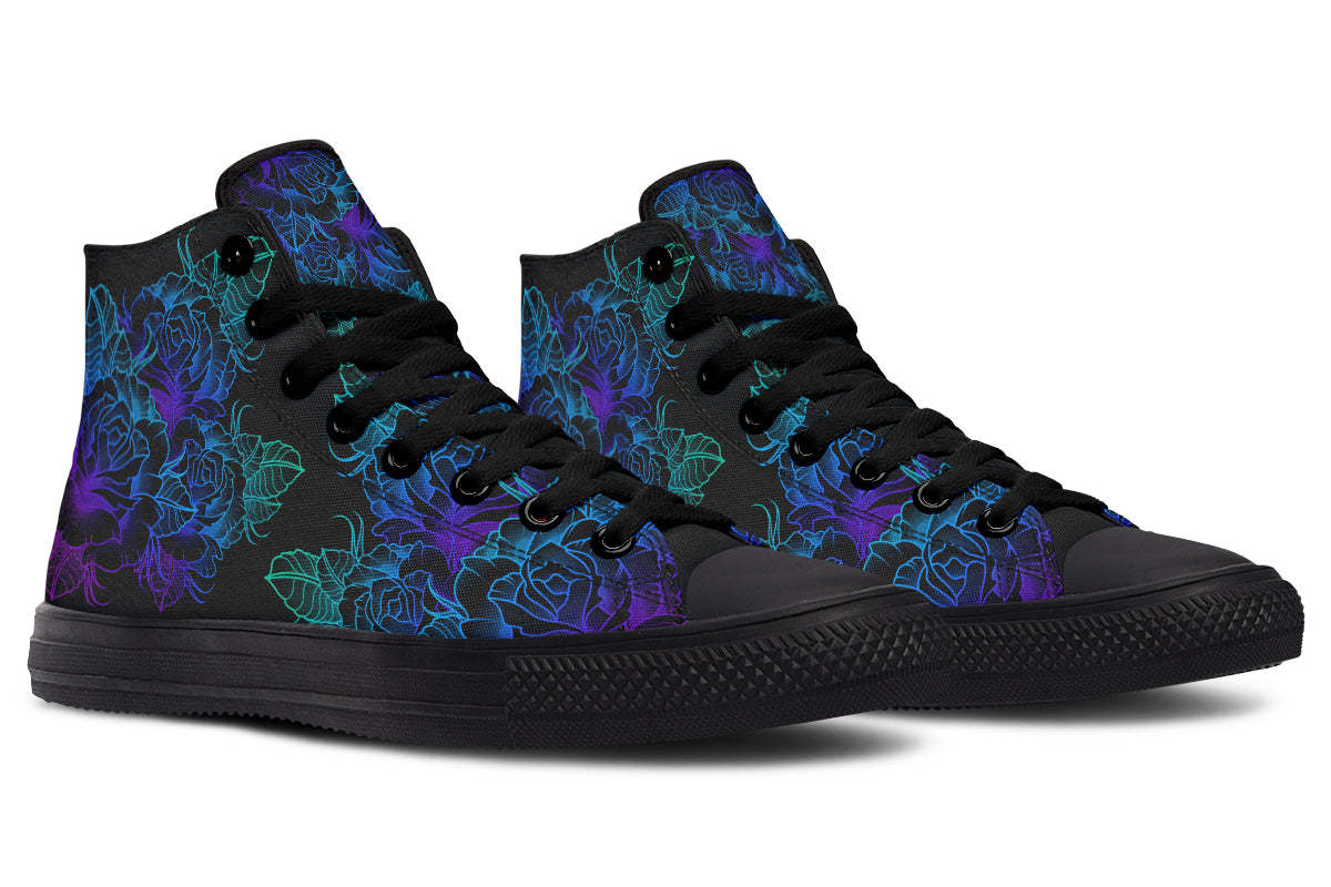 Printed Couple High-top Canvas Shoes