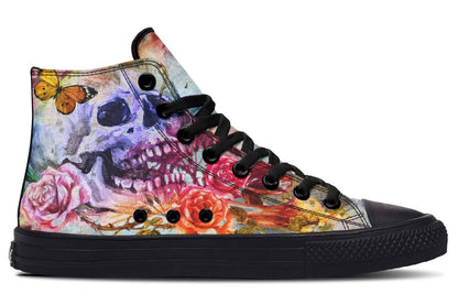 Printed Couple High-top Canvas Shoes