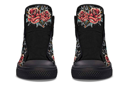 Printed Couple High-top Canvas Shoes