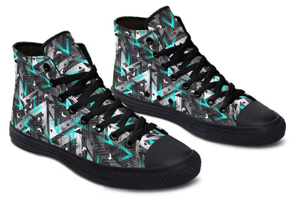 Printed Couple High-top Canvas Shoes