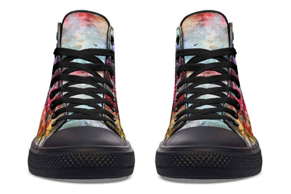 Printed Couple High-top Canvas Shoes