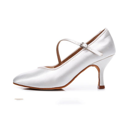 Satin Light Skinned Women's Modern Soft Soled Shoes