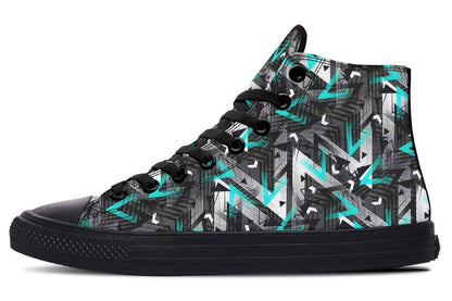 Printed Couple High-top Canvas Shoes