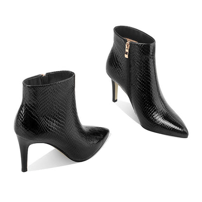 Botas femininas de salto alto da moda All-match