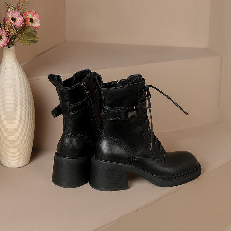 Botas de estilo europeo americano y francés para mujer, de otoño e invierno, de estilo nicho