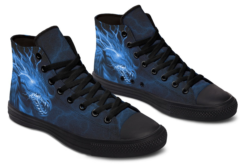 Printed Couple High-top Canvas Shoes