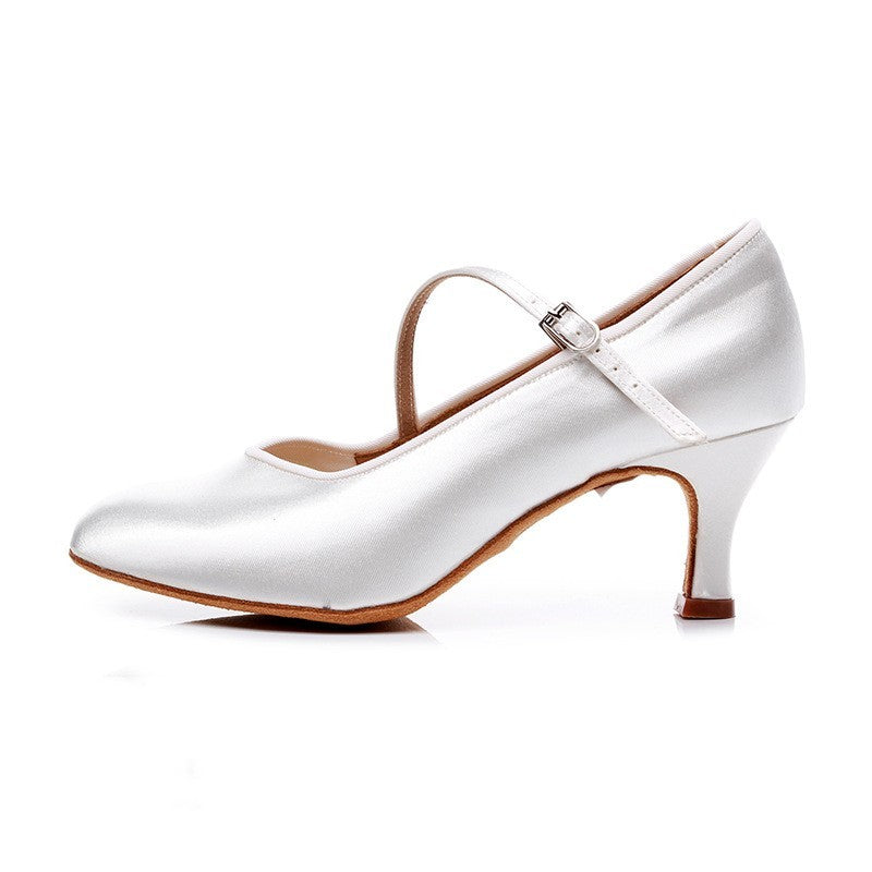 Satin Light Skinned Women's Modern Soft Soled Shoes