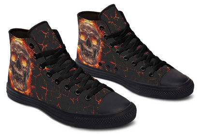 Printed Couple High-top Canvas Shoes