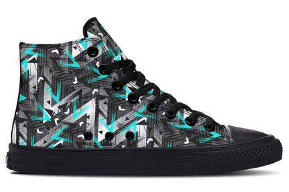 Printed Couple High-top Canvas Shoes