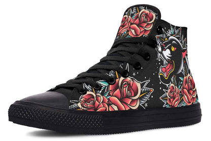 Printed Couple High-top Canvas Shoes