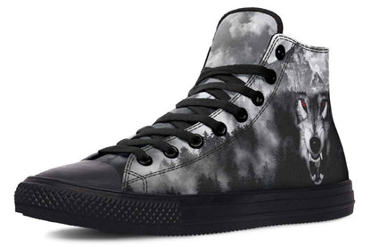 Printed Couple High-top Canvas Shoes