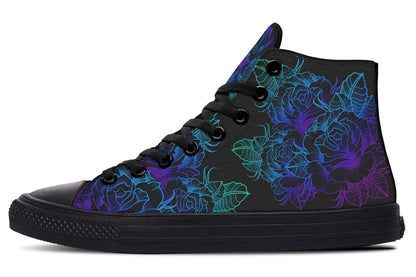 Printed Couple High-top Canvas Shoes