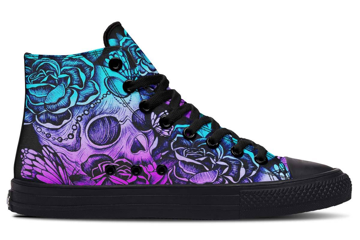 Printed Couple High-top Canvas Shoes