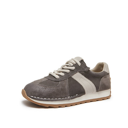 Zapatilla clásica retro casual de piel auténtica