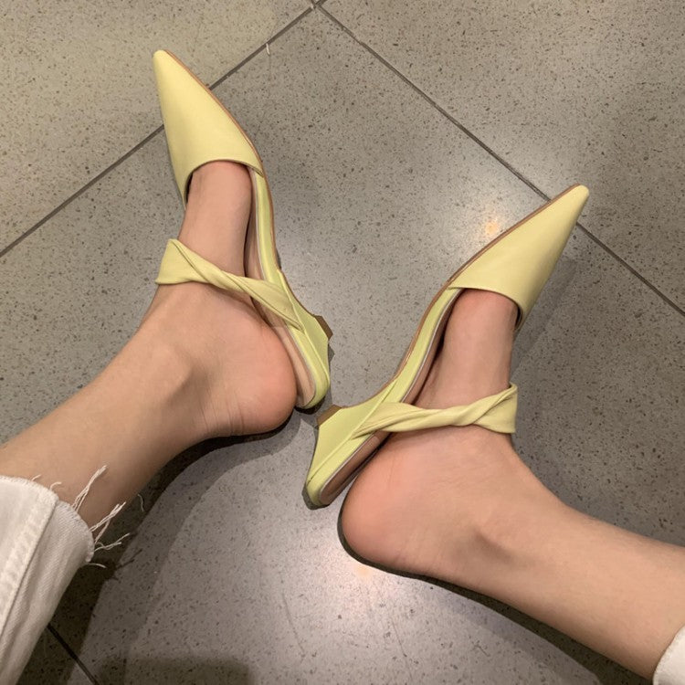 Sandalias de mujer de piel suave y lisa