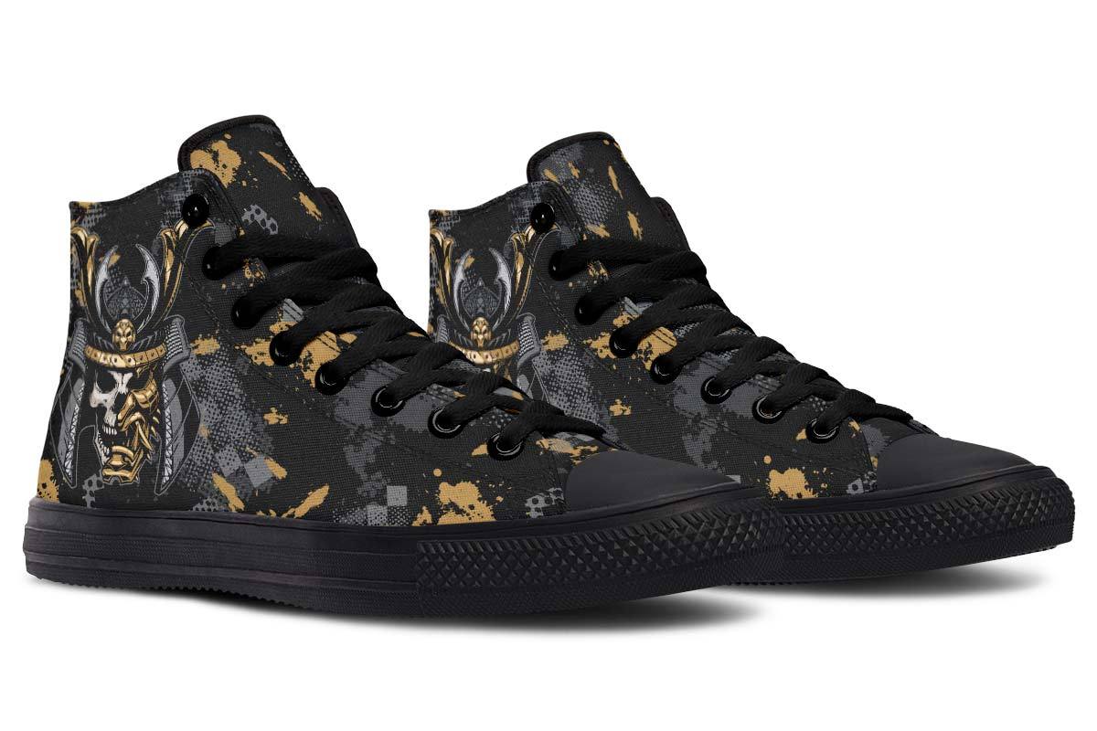 Printed Couple High-top Canvas Shoes